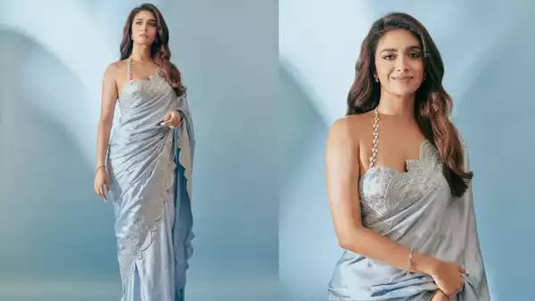 Keerthy Suresh’s minimal yet glam look is perfect for your next bridesmaid visit in this wedding season.