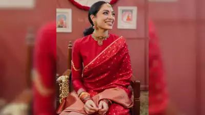 Sobhita Dhulipala exudes timeless allure in a traditional red sari ahead of her wedding day